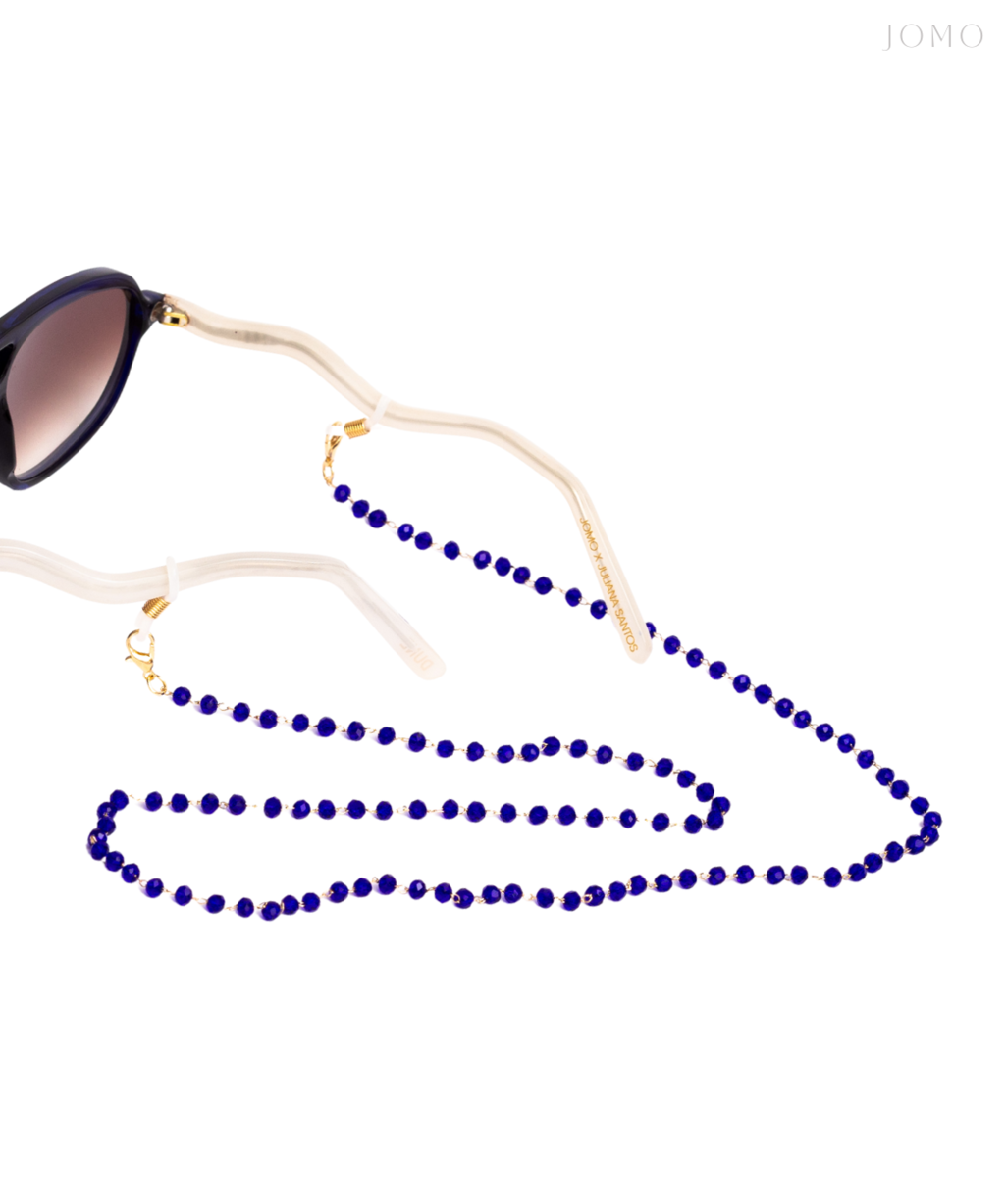 Crystal Bead Chain - Blue Navy