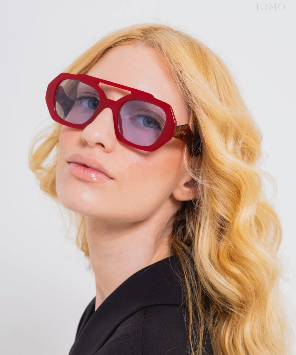 Positano - Red/Tortoise/Blue