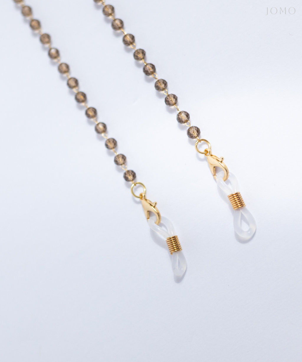 Crystal Bead Chain - Brown